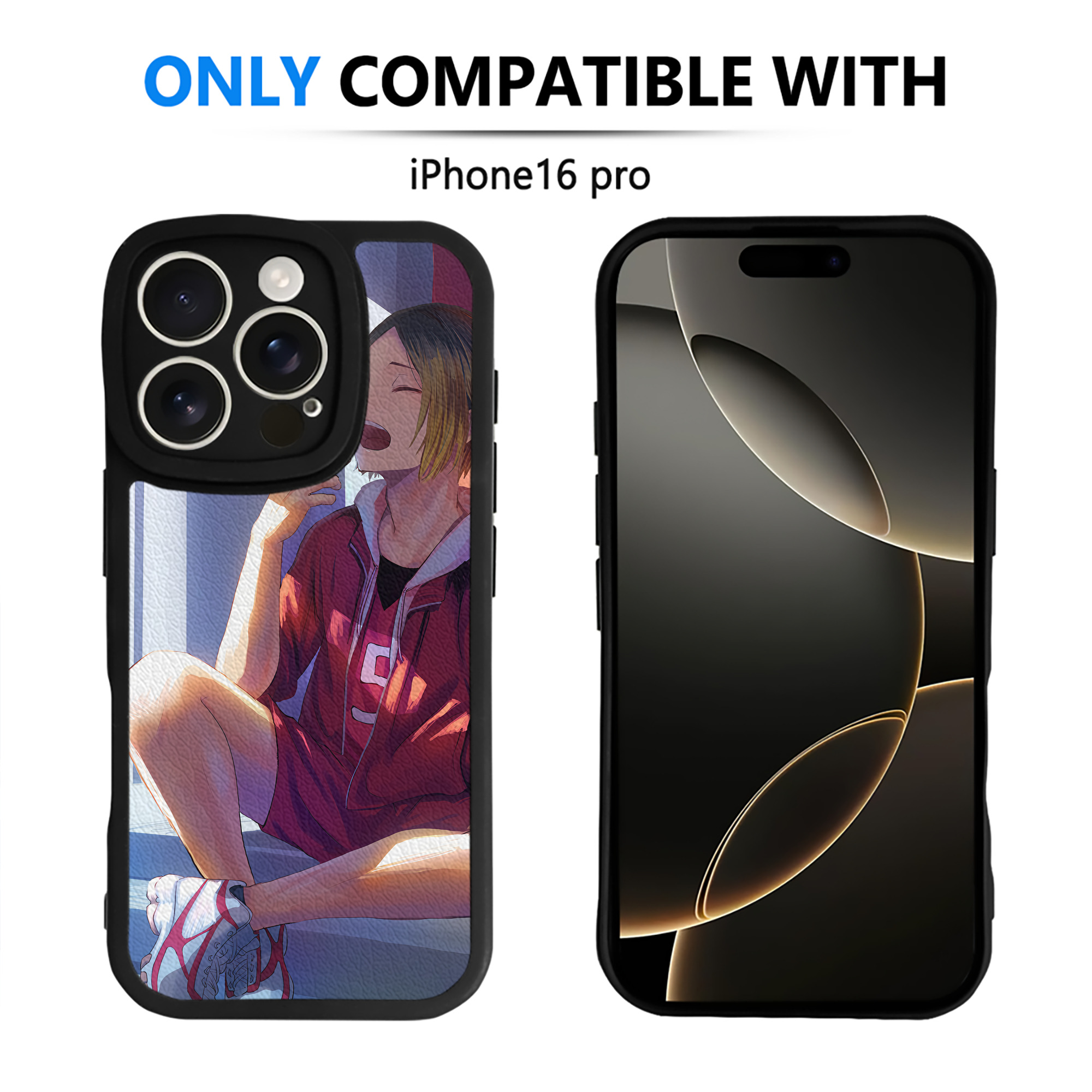 （画像用） ハイキュー!! Haikyu!! 【iPhone 16シリーズ対応】シリコンスマホケース（レザー調） 材質：シリコン